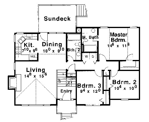 Floor Plan image of DONAHUE House Plan
